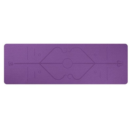 Position Line Non-Slip Yoga Mat