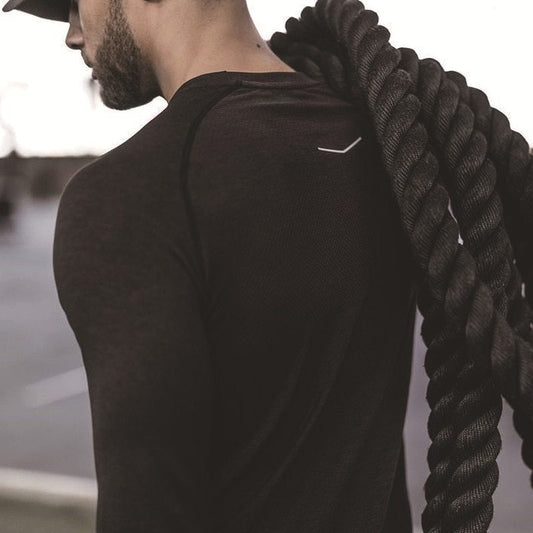 Long Sleeves Breathable Gyms T-Shirts